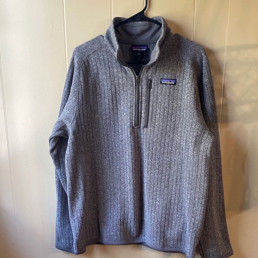 Patagonia Gray Half-Zip Sweater